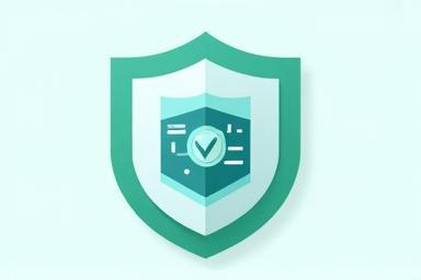 Symbolic shield with a travel suitcase icon representing travel insurance protection